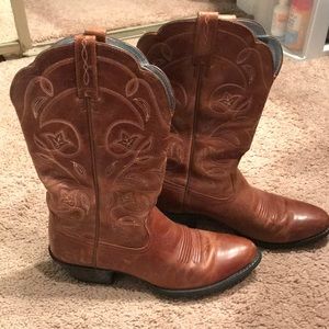Ariat Brown Leather Boots 7.5